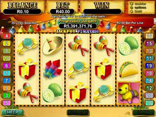Yebo Casino: Progressive slot jackpot game: Jackpot Pinatas